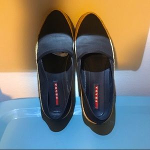 Black Prada loafers flats moccasins 6.5